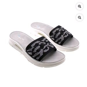 Aqua College Alina SUPER COMFORTABLE Black Zebra Sparkly Size 7 NWT